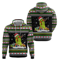 Christmas Tennis Snowman Zip Hoodie Xmas Holiday Patterns - Wonder Print Shop