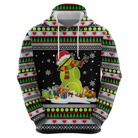 Christmas Tennis Snowman Zip Hoodie Xmas Holiday Patterns - Wonder Print Shop