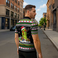 Christmas Tennis Snowman Zipper Polo Shirt Xmas Holiday Patterns - Wonder Print Shop