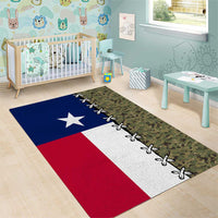 Christmas Texas Camo Area Rug Xmas Holiday Patterns - Wonder Print Shop