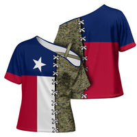Christmas Texas Camo Cross Shoulder Shirt Xmas Holiday Patterns - Wonder Print Shop