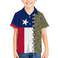 Christmas Texas Camo Family Matching Off Shoulder Short Dress and Hawaiian Shirt Xmas Holiday Patterns - Wonder Print Shop