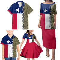 Christmas Texas Camo Family Matching Puletasi and Hawaiian Shirt Xmas Holiday Patterns - Wonder Print Shop
