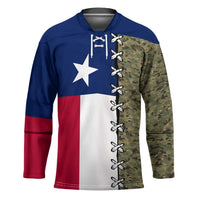 Christmas Texas Camo Hockey Jersey Xmas Holiday Patterns - Wonder Print Shop