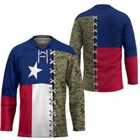 Christmas Texas Camo Hockey Jersey Xmas Holiday Patterns - Wonder Print Shop