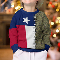Christmas Texas Camo Kid Ugly Christmas Sweater Xmas Holiday Patterns - Wonder Print Shop