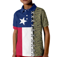 Christmas Texas Camo Kid Polo Shirt Xmas Holiday Patterns - Wonder Print Shop