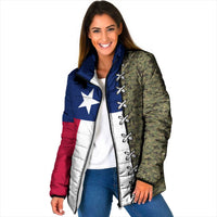 Christmas Texas Camo Padded Jacket Xmas Holiday Patterns - Wonder Print Shop