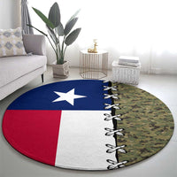 Christmas Texas Camo Round Carpet Xmas Holiday Patterns - Wonder Print Shop