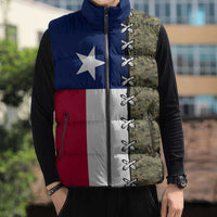 Christmas Texas Camo Sleeveless Puffer Jacket Xmas Holiday Patterns - Wonder Print Shop