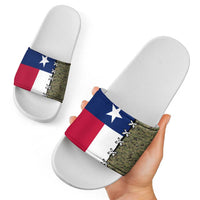 Christmas Texas Camo Slide Sandals Xmas Holiday Patterns - Wonder Print Shop