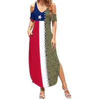 Christmas Texas Camo Summer Maxi Dress Xmas Holiday Patterns - Wonder Print Shop