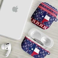 Christmas Texas Map Symbols AirPods Case Xmas Holiday Patterns - Wonder Print Shop
