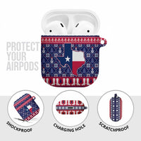 Christmas Texas Map Symbols AirPods Case Xmas Holiday Patterns - Wonder Print Shop
