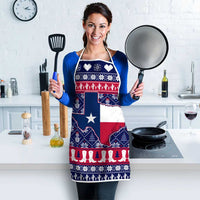 Christmas Texas Map Symbols Apron Xmas Holiday Patterns - Wonder Print Shop