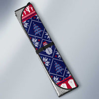 Christmas Texas Map Symbols Auto Sun Shade Xmas Holiday Patterns - Wonder Print Shop