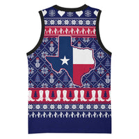 Christmas Texas Map Symbols Basketball Jersey Xmas Holiday Patterns - Wonder Print Shop