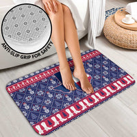 Christmas Texas Map Symbols Bathroom Set Xmas Holiday Patterns - Wonder Print Shop