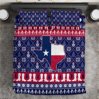 Christmas Texas Map Symbols Bedding Set Xmas Holiday Patterns - Wonder Print Shop