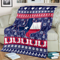 Christmas Texas Map Symbols Blanket Xmas Holiday Patterns - Wonder Print Shop
