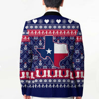 Christmas Texas Map Symbols Blazer Xmas Holiday Patterns - Wonder Print Shop