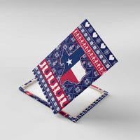 Christmas Texas Map Symbols Canvas Wall Art Xmas Holiday Patterns - Wonder Print Shop