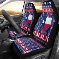 Christmas Texas Map Symbols Car Seat Cover Xmas Holiday Patterns - Wonder Print Shop