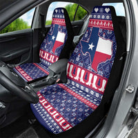 Christmas Texas Map Symbols Car Seat Cover Xmas Holiday Patterns - Wonder Print Shop