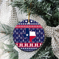 Christmas Texas Map Symbols Ceramic Ornament Xmas Holiday Patterns - Wonder Print Shop