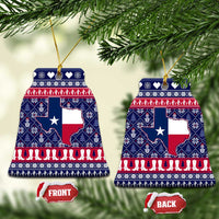 Christmas Texas Map Symbols Ceramic Ornament Xmas Holiday Patterns - Wonder Print Shop