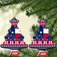 Christmas Texas Map Symbols Ceramic Ornament Xmas Holiday Patterns - Wonder Print Shop