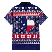 Christmas Texas Map Symbols Family Matching Off Shoulder Maxi Dress and Hawaiian Shirt Xmas Holiday Patterns - Wonder Print Shop