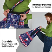 Christmas Texas Map Symbols Grocery Bag Xmas Holiday Patterns - Wonder Print Shop