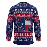 Christmas Texas Map Symbols Hockey Jersey Xmas Holiday Patterns - Wonder Print Shop