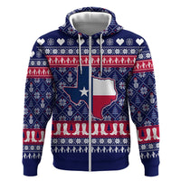 Christmas Texas Map Symbols Hoodie Xmas Holiday Patterns - Wonder Print Shop