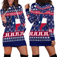 Christmas Texas Map Symbols Hoodie Dress Xmas Holiday Patterns - Wonder Print Shop