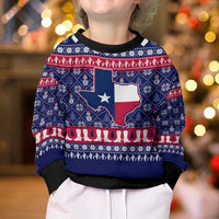 Christmas Texas Map Symbols Kid Ugly Christmas Sweater Xmas Holiday Patterns - Wonder Print Shop