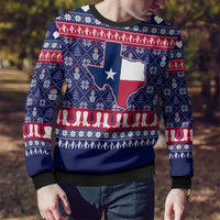 Christmas Texas Map Symbols Ugly Christmas Sweater Xmas Holiday Patterns - Wonder Print Shop