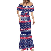 Christmas Texas Map Symbols Mermaid Dress Xmas Holiday Patterns - Wonder Print Shop