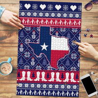 Christmas Texas Map Symbols Puzzle Xmas Holiday Patterns - Wonder Print Shop