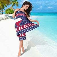 Christmas Texas Map Symbols Sarong Xmas Holiday Patterns - Wonder Print Shop