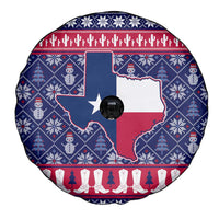 Christmas Texas Map Symbols Spare Tire Cover Xmas Holiday Patterns - Wonder Print Shop