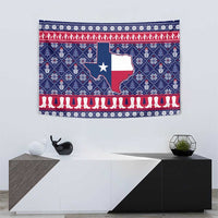 Christmas Texas Map Symbols Tapestry Xmas Holiday Patterns - Wonder Print Shop