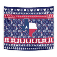 Christmas Texas Map Symbols Tapestry Xmas Holiday Patterns - Wonder Print Shop