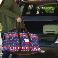 Christmas Texas Map Symbols Travel Bag Xmas Holiday Patterns - Wonder Print Shop