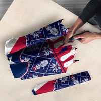 Christmas Texas Map Symbols Umbrella Xmas Holiday Patterns - Wonder Print Shop