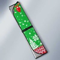 Mali Christmas Auto Sun Shade with Cartoon Elephant Pyramid Snowflakes and Holiday Lights - Wonder Print Shop