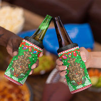 Mali Christmas 4 in 1 Can Cooler Tumbler with Cartoon Elephant Pyramid Snowflakes and Holiday Lights - Wonder Print Shop