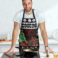Monaco Christmas Apron with Race Car Christmas Tree and Snowflake Holiday - Wonder Print Shop