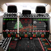 Monaco Christmas Back Car Seat Cover with Race Car Christmas Tree and Snowflake Holiday - Wonder Print Shop